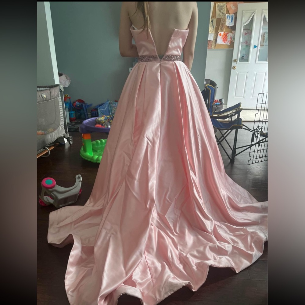 Sherri Hill Light Pink Prom Dress - Picture 9 of 9